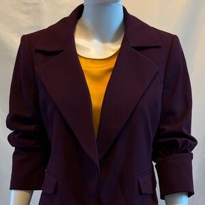 Calvin Klein Plum Tailored Blazer – Size 10